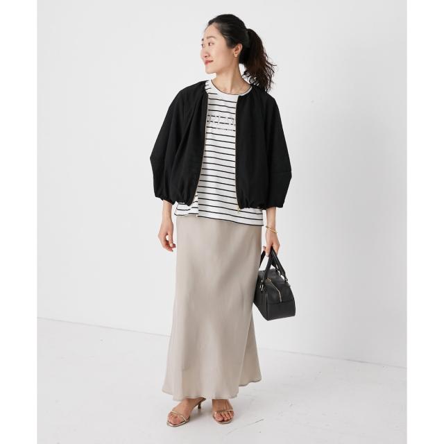 ルクールブラン（le．coeur blanc）/《手洗い可能》キュプラフィブリルナロースカート