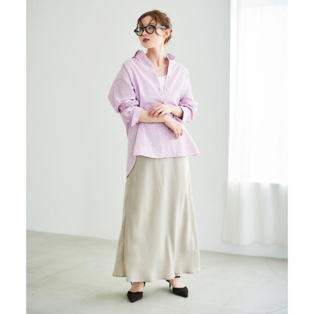 ルクールブラン（le．coeur blanc）/《手洗い可能》キュプラフィブリルナロースカート