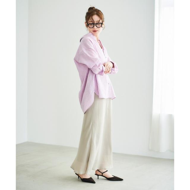 ルクールブラン（le．coeur blanc）/《手洗い可能》キュプラフィブリルナロースカート