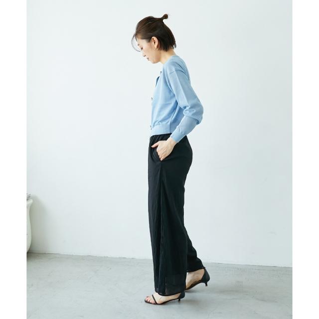 ルクールブラン（le．coeur blanc）/《手洗い可能》TORRAZZO DONNAビジュー釦カーデ