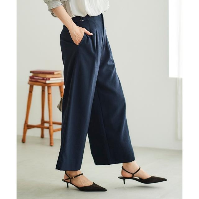 ルクールブラン（le．coeur blanc）/《手洗い可能》タンブラーブッチャータックワイドパンツ