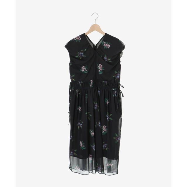 ルクールブラン（le．coeur blanc）/《WEB/一部店舗限定アイテム》KAZUMIDOIボタニカルギャザーワンピース