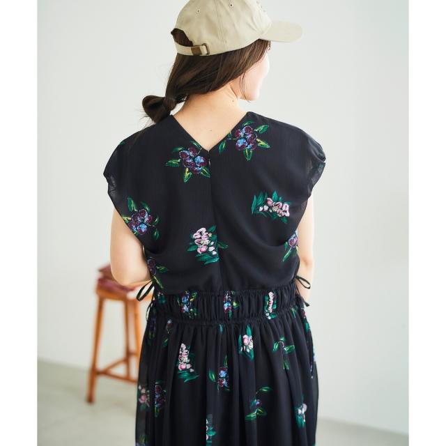 ルクールブラン（le．coeur blanc）/《WEB/一部店舗限定アイテム》KAZUMIDOIボタニカルギャザーワンピース