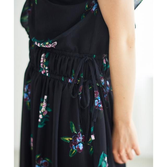 ルクールブラン（le．coeur blanc）/《WEB/一部店舗限定アイテム》KAZUMIDOIボタニカルギャザーワンピース