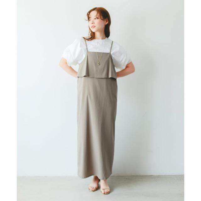 ルクールブラン（le．coeur blanc）/RNストレッチキャミワンピース