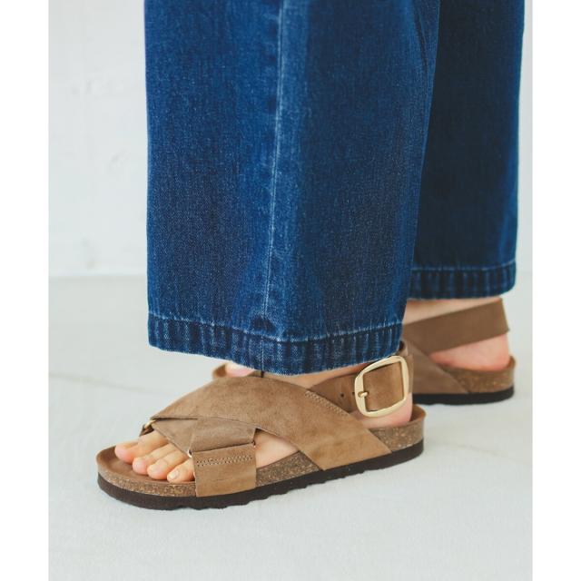 ルクールブラン（le．coeur blanc）/《履き心地抜群◎》VINILOクロスベルトサンダル