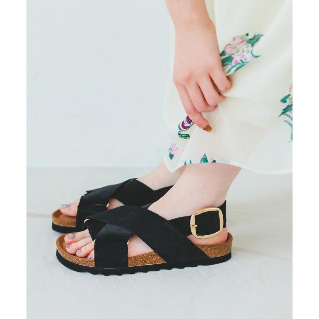 ルクールブラン（le．coeur blanc）/《履き心地抜群◎》VINILOクロスベルトサンダル