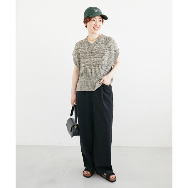 ルクールブラン（le．coeur blanc）/《履き心地抜群◎》VINILOクロスベルトサンダル