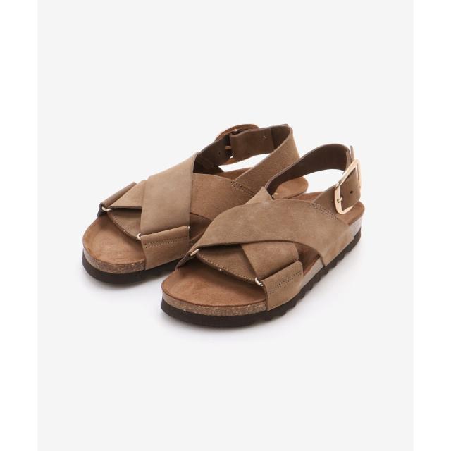 ルクールブラン（le．coeur blanc）/《履き心地抜群◎》VINILOクロスベルトサンダル