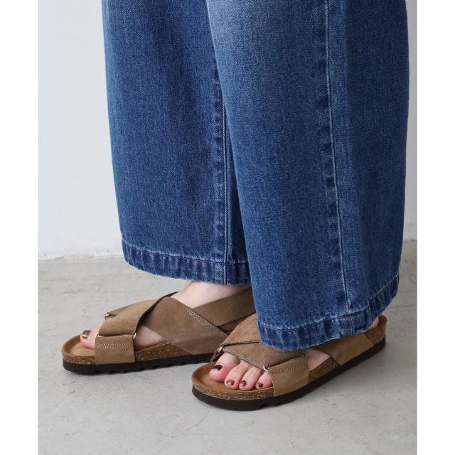 ルクールブラン（le．coeur blanc）/《履き心地抜群◎》VINILOクロスベルトサンダル