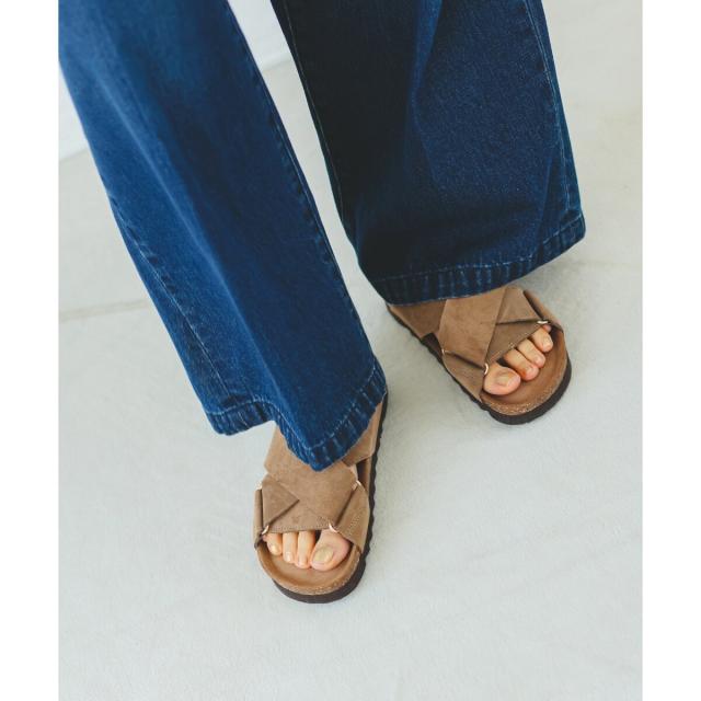 ルクールブラン（le．coeur blanc）/《履き心地抜群◎》VINILOクロスベルトサンダル