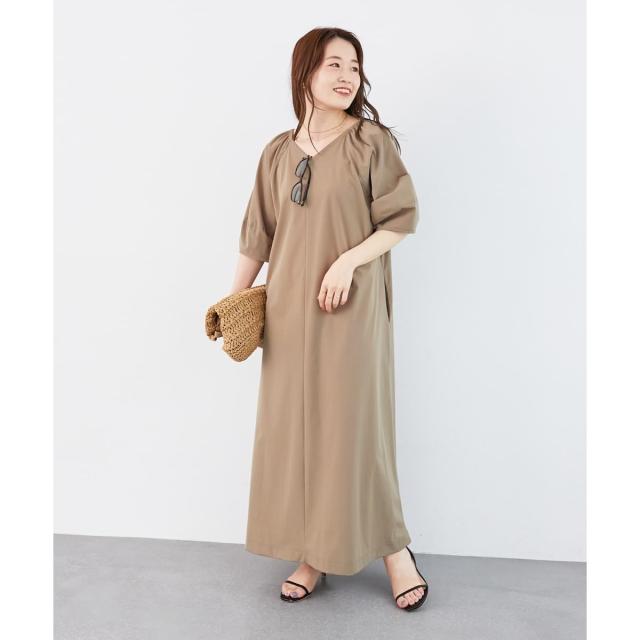 ルクールブラン（le．coeur blanc）/《接触冷感》ナイロンストレッチ2WAYワンピース