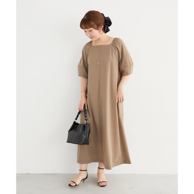 ルクールブラン（le．coeur blanc）/《接触冷感》ナイロンストレッチ2WAYワンピース