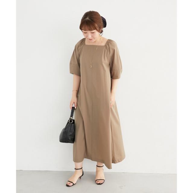 ルクールブラン（le．coeur blanc）/《接触冷感》ナイロンストレッチ2WAYワンピース