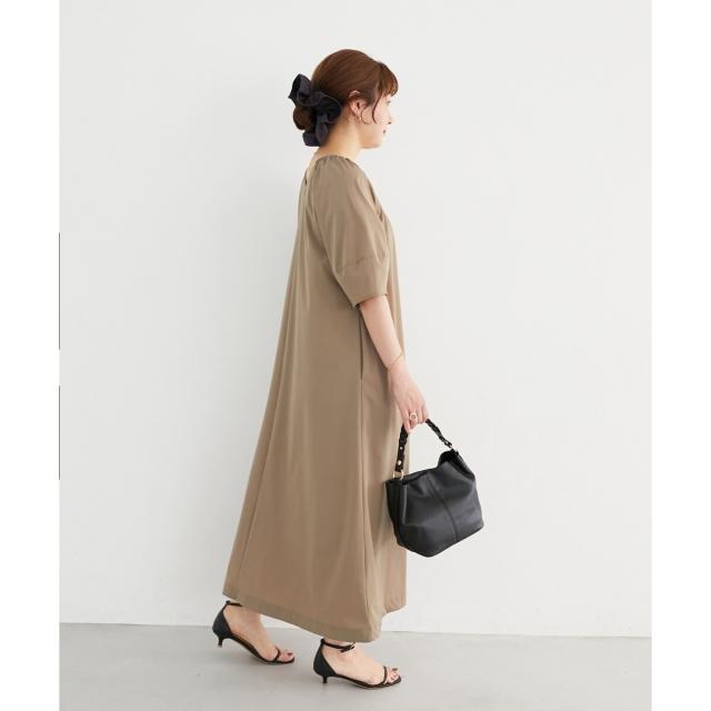 ルクールブラン（le．coeur blanc）/《接触冷感》ナイロンストレッチ2WAYワンピース