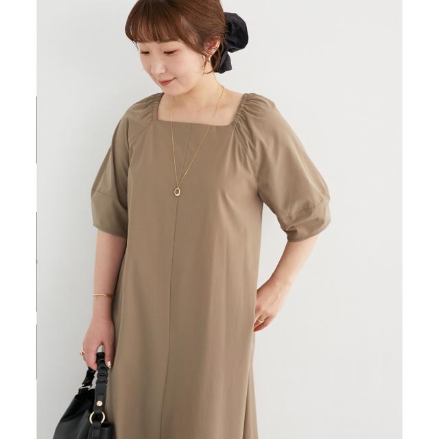 ルクールブラン（le．coeur blanc）/《接触冷感》ナイロンストレッチ2WAYワンピース