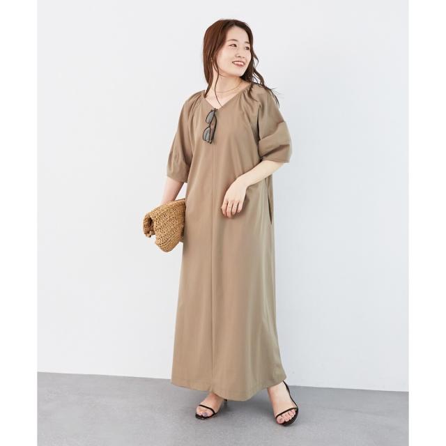 ルクールブラン（le．coeur blanc）/《接触冷感》ナイロンストレッチ2WAYワンピース