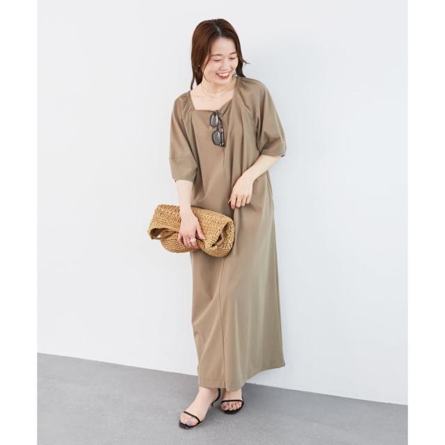 ルクールブラン（le．coeur blanc）/《接触冷感》ナイロンストレッチ2WAYワンピース