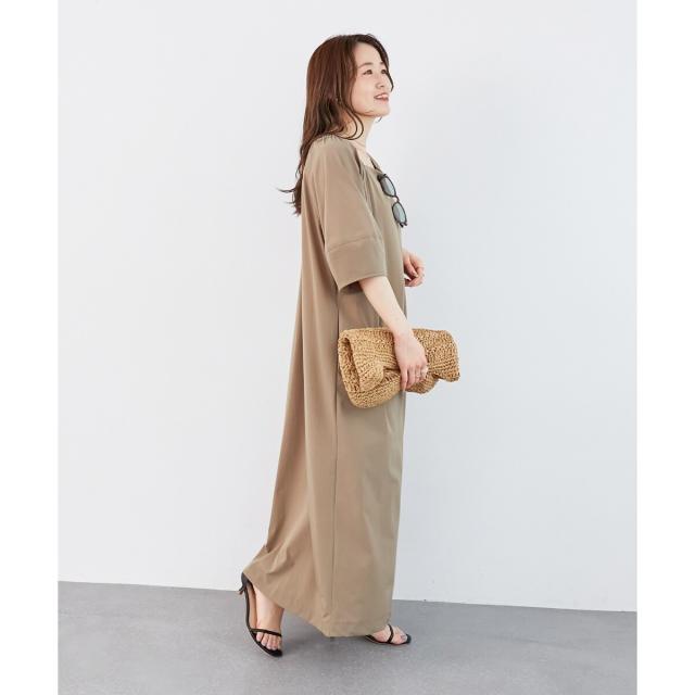 ルクールブラン（le．coeur blanc）/《接触冷感》ナイロンストレッチ2WAYワンピース