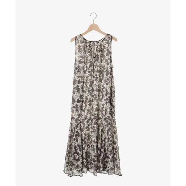 ルクールブラン（le．coeur blanc）/《手洗い可能》Fanakaフラワーノースリワンピース