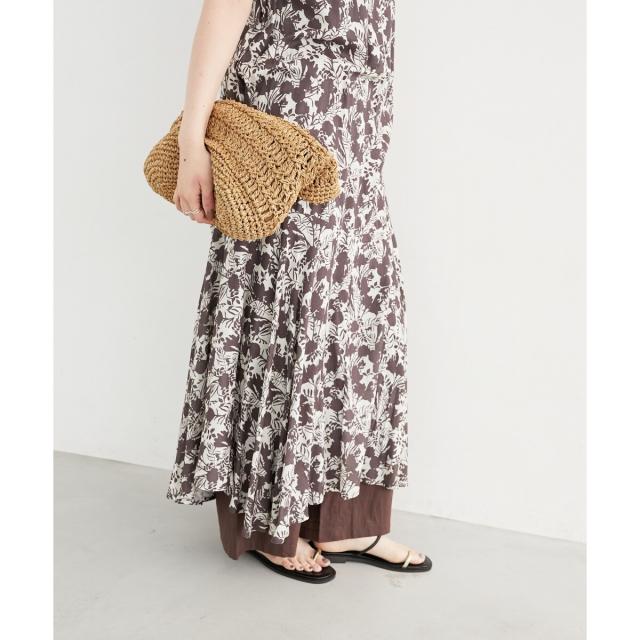 ルクールブラン（le．coeur blanc）/《手洗い可能》Fanakaフラワーノースリワンピース