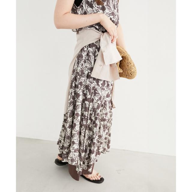 ルクールブラン（le．coeur blanc）/《手洗い可能》Fanakaフラワーノースリワンピース