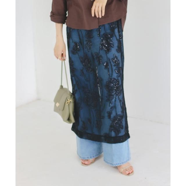 ルクールブラン（le．coeur blanc）/TORRAZZO DONNAスパンコールスカート