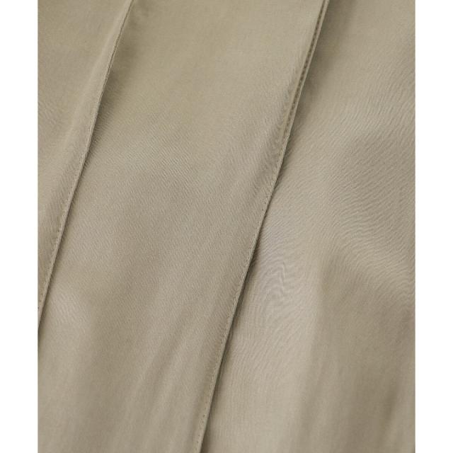 ルクールブラン（le．coeur blanc）/《手洗い可能》フィブリルサテンパネルプリーツスカート