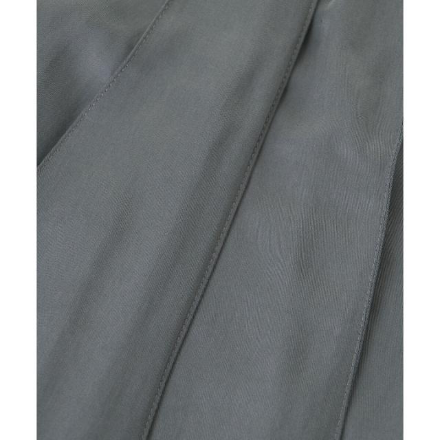 ルクールブラン（le．coeur blanc）/《手洗い可能》フィブリルサテンパネルプリーツスカート