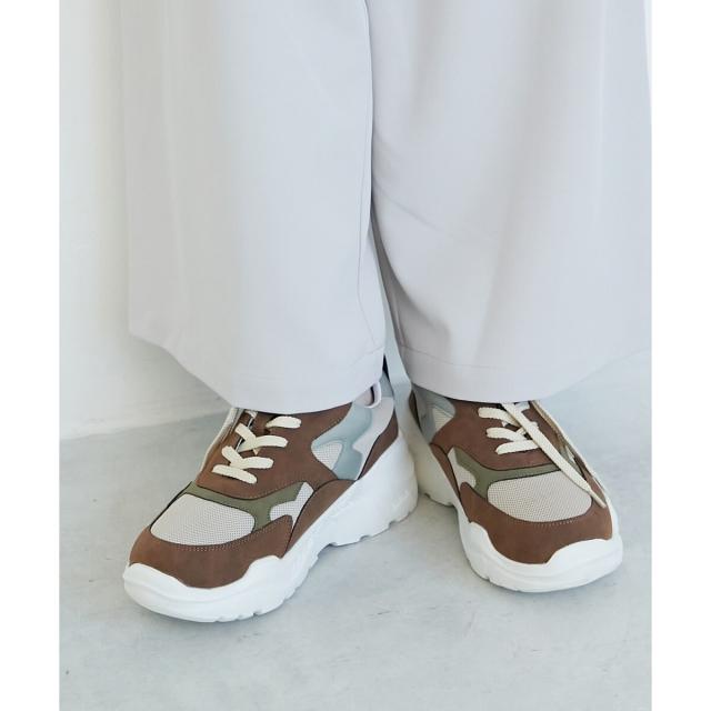 ルクールブラン（le．coeur blanc）/《WEB限定アイテム》クッションソールボリュームスニーカー