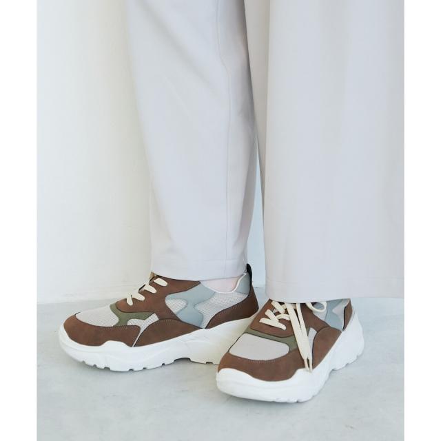 ルクールブラン（le．coeur blanc）/《WEB限定アイテム》クッションソールボリュームスニーカー