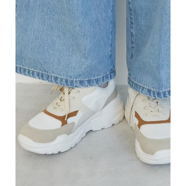 ルクールブラン（le．coeur blanc）/《WEB限定アイテム》クッションソールボリュームスニーカー
