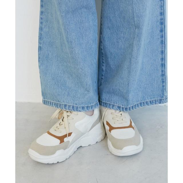 ルクールブラン（le．coeur blanc）/《WEB限定アイテム》クッションソールボリュームスニーカー