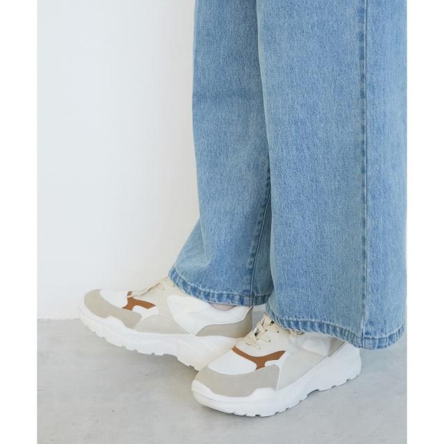 ルクールブラン（le．coeur blanc）/《WEB限定アイテム》クッションソールボリュームスニーカー