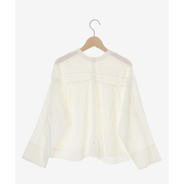 ルクールブラン（le．coeur blanc）/《手洗い可能》Fanaka別注リバーレースブラウス