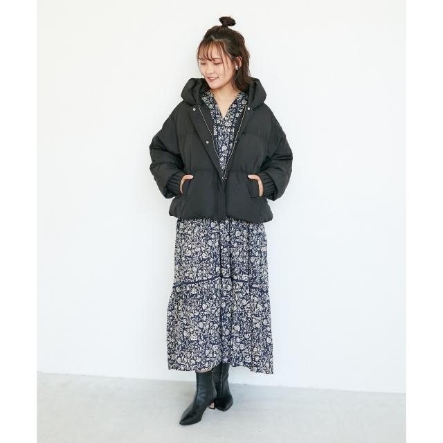 ルクールブラン（le．coeur blanc）/《手洗い可能》Fanaka別注フラワー×ストライプワンピース