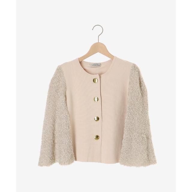 ルクールブラン（le．coeur blanc）/《手洗い可能》TORRAZZO DONNA別注 フレアケープニットカーデ