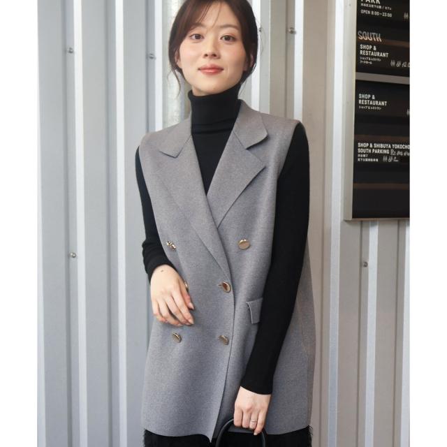 ルクールブラン（le．coeur blanc）/《手洗い可能》TORRAZZO DONNAミラノリブニットベスト