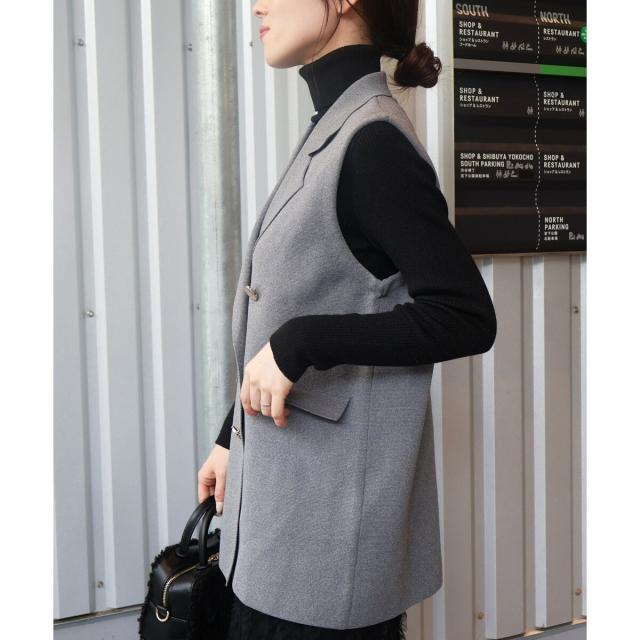 ルクールブラン（le．coeur blanc）/《手洗い可能》TORRAZZO DONNAミラノリブニットベスト