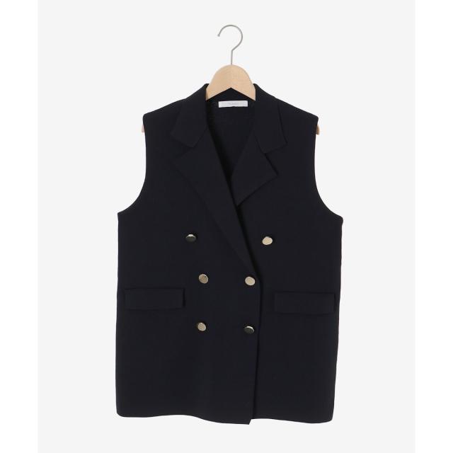 ルクールブラン（le．coeur blanc）/《手洗い可能》TORRAZZO DONNAミラノリブニットベスト