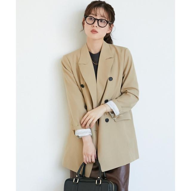 ルクールブラン（le．coeur blanc）/《WEB限定アイテム》ストレッチルーズジャケット