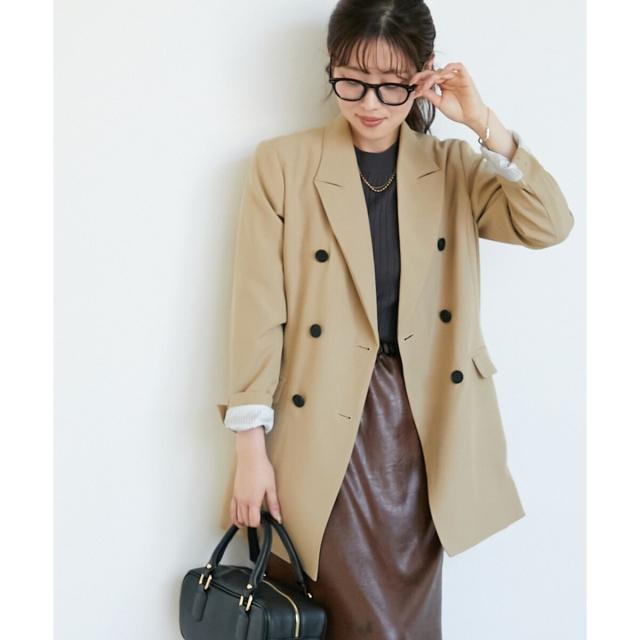 ルクールブラン（le．coeur blanc）/《WEB限定アイテム》ストレッチルーズジャケット