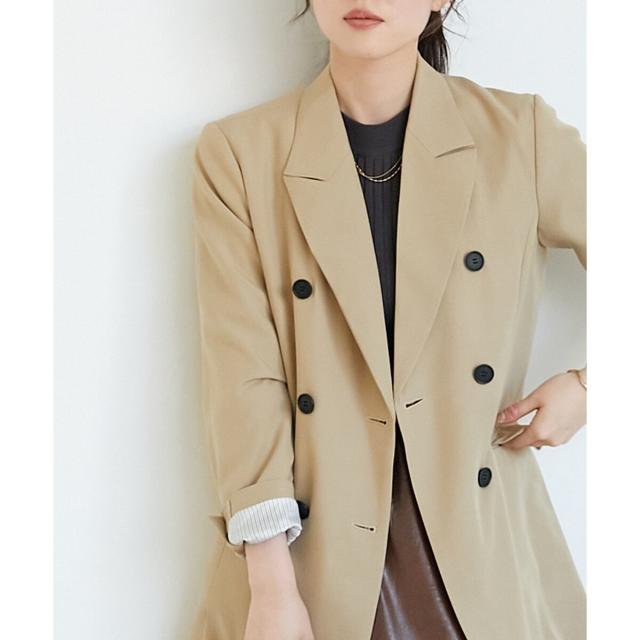 ルクールブラン（le．coeur blanc）/《WEB限定アイテム》ストレッチルーズジャケット