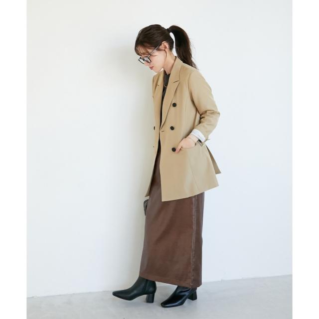 ルクールブラン（le．coeur blanc）/《WEB限定アイテム》ストレッチルーズジャケット