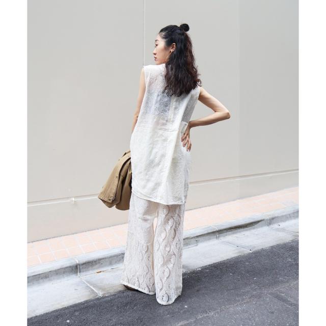 ルクールブラン（le．coeur blanc）/《手洗い可能》vaneumレースドッキングパンツ