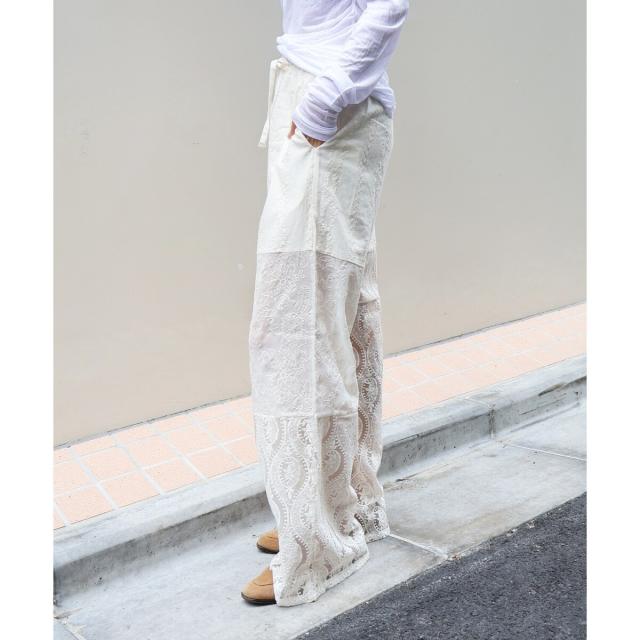 ルクールブラン（le．coeur blanc）/《手洗い可能》vaneumレースドッキングパンツ