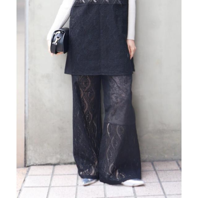 ルクールブラン（le．coeur blanc）/《手洗い可能》vaneumレースドッキングパンツ