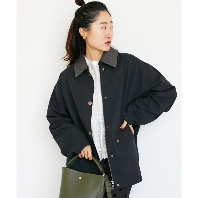 ルクールブラン（le．coeur blanc）/異素材カラーワークジャケットの