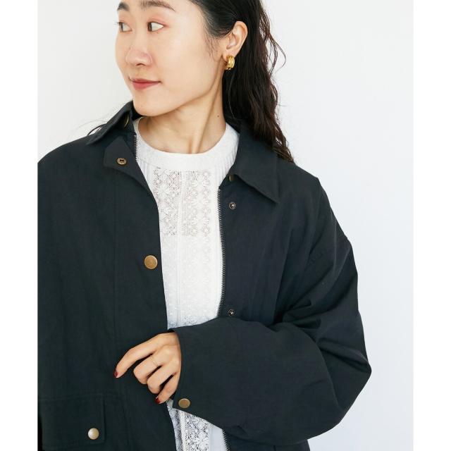 ルクールブラン（le．coeur blanc）/異素材カラーワークジャケットの