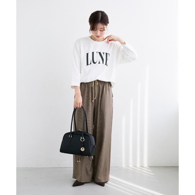 ルクールブラン（le．coeur blanc）/《手洗い可能》ガンクラブチェックドロストパンツ